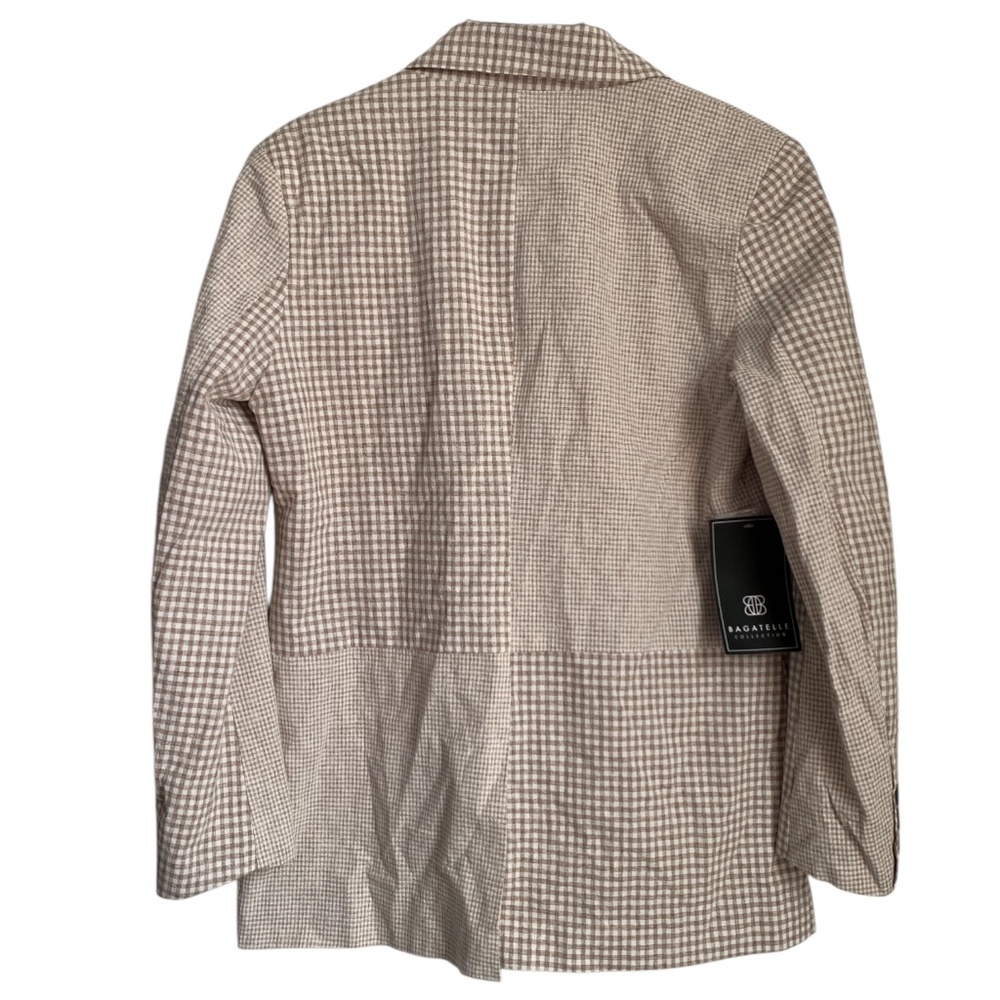 NWT Bagatelle Women's Oversized Blazer Size Medium Tan Cotton Blend - Picture 6 of 8